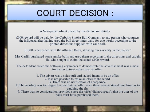 carlill v carbolic smoke ball case